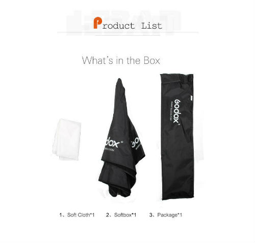 Godox parapluie softbox pour cobra 60x90