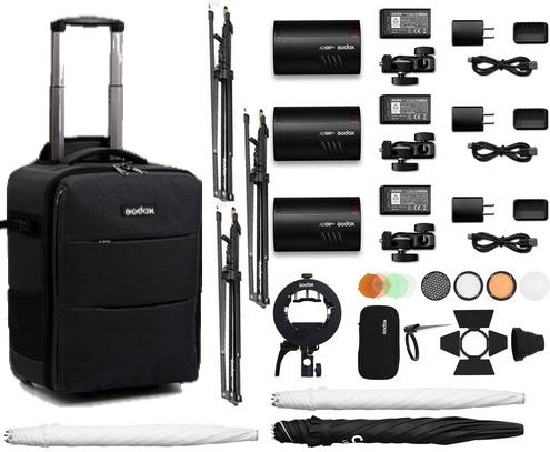 Godox AD100 PRO triple backpack kit