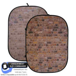 CARUBA OPVOUWBARE ACHTERGROND 150X200CM RED STONE