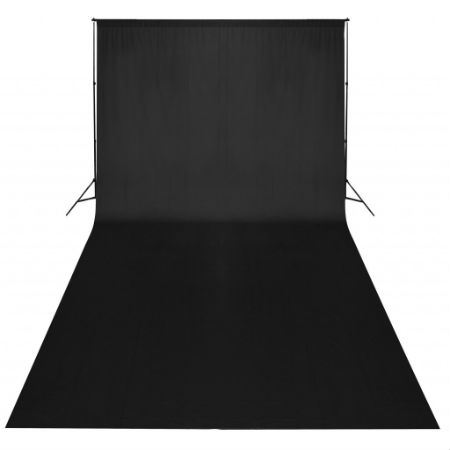 Fond studio photo NOIR 3x5m