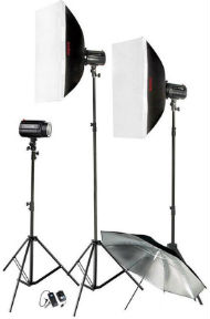 kit 120w godox mini pionner (3 flash)