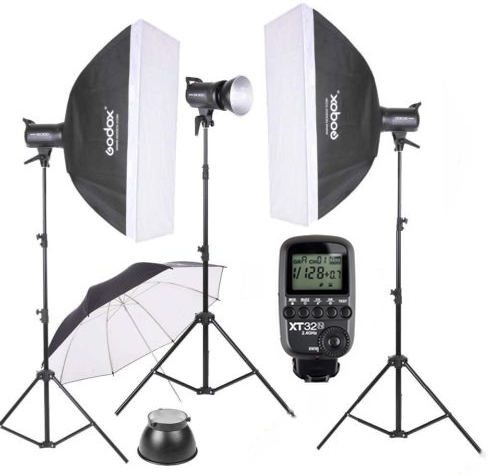 Kit 300w GODOX SK300II-E (3 flashs)