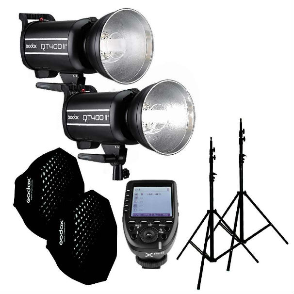 KIT 400W  hss GODOX QT400II (2flash)