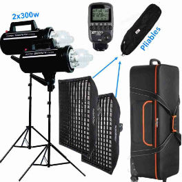 Kit 300w GODOX GS300II Nomade