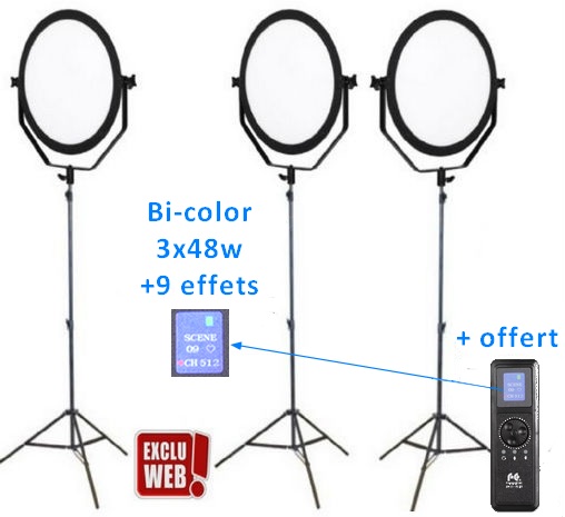 Kit x3 Falcon eyes SO-48TD