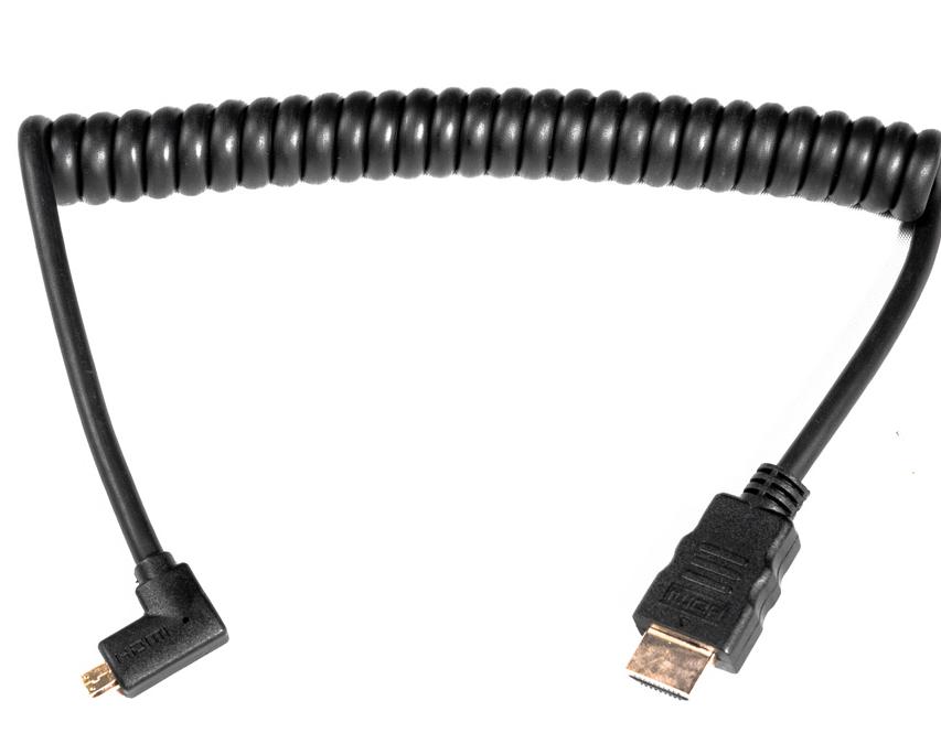 Caruba HDMI-MicroHDMI Spring Wire Angled