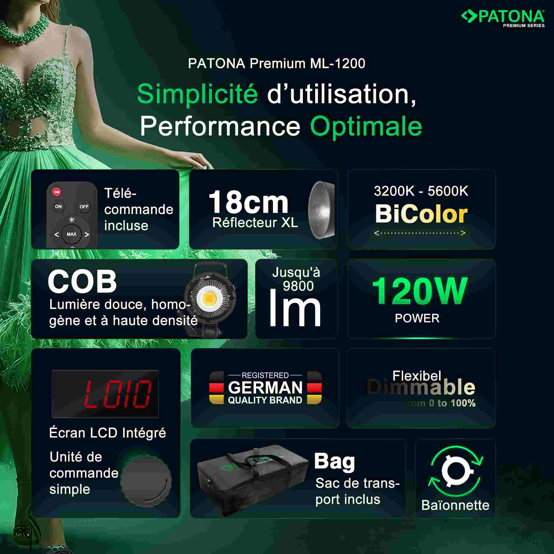 Patona COB MG-1200