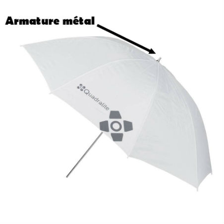Parapluie studio blanc 150 cm
