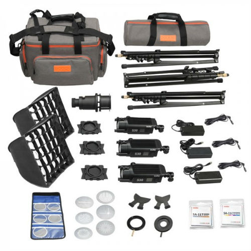 Godox s30 kit (S30-D kit)+ 6 gobos offerts