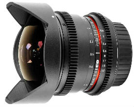 Samyang 8mm T3.8 Sony E VDSLR Fish-eye CSII