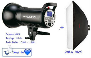 Godox SK400II+softbox