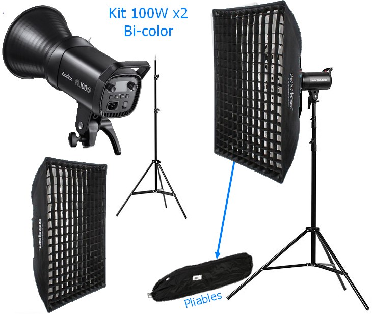 Kit x2 Godox SL100bi